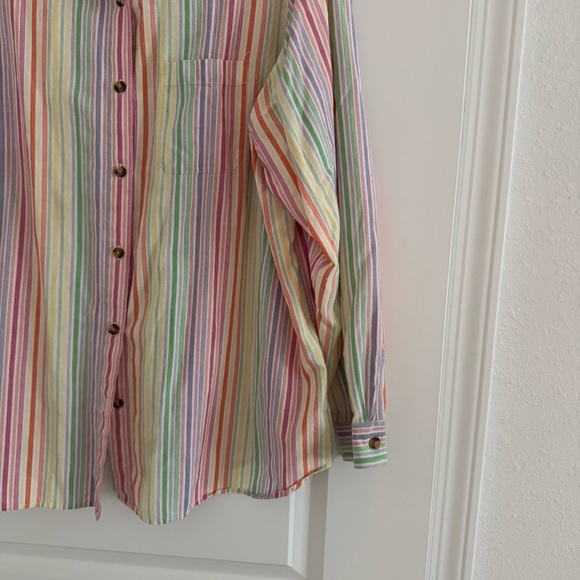 Multicolor Striped Button up - Picture 5 of 6